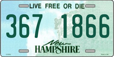 NH license plate 3671866