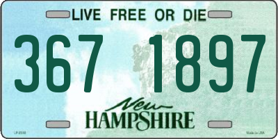 NH license plate 3671897