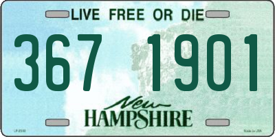 NH license plate 3671901