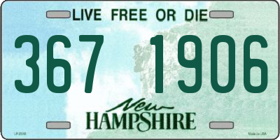 NH license plate 3671906