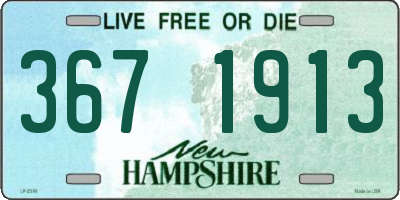 NH license plate 3671913
