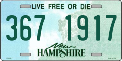 NH license plate 3671917