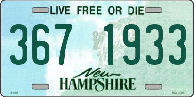 NH license plate 3671933