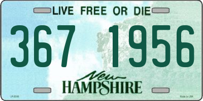 NH license plate 3671956