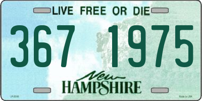 NH license plate 3671975
