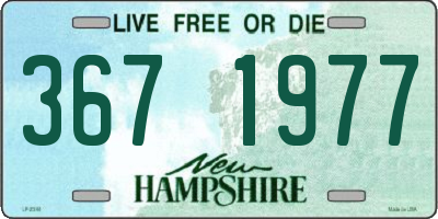 NH license plate 3671977