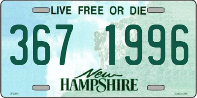 NH license plate 3671996