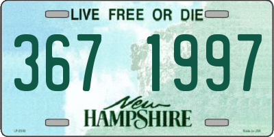 NH license plate 3671997