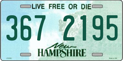 NH license plate 3672195