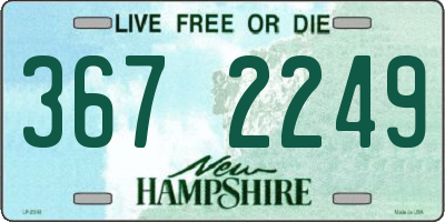 NH license plate 3672249