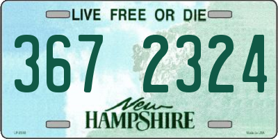 NH license plate 3672324