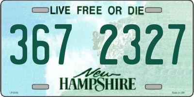 NH license plate 3672327