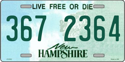 NH license plate 3672364