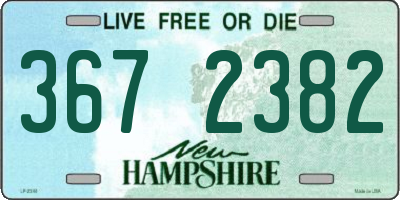 NH license plate 3672382