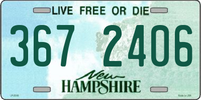 NH license plate 3672406