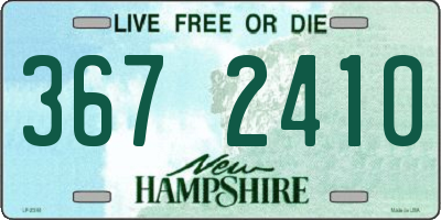 NH license plate 3672410