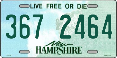 NH license plate 3672464