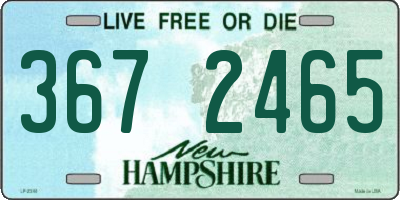 NH license plate 3672465