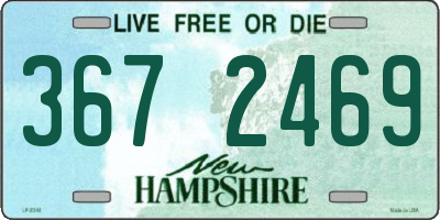 NH license plate 3672469