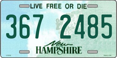 NH license plate 3672485