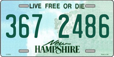 NH license plate 3672486