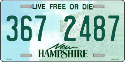NH license plate 3672487