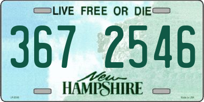 NH license plate 3672546