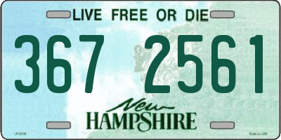 NH license plate 3672561
