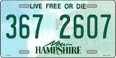 NH license plate 3672607