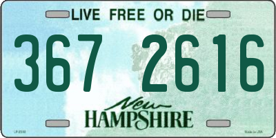 NH license plate 3672616