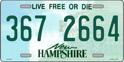 NH license plate 3672664