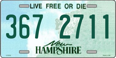 NH license plate 3672711