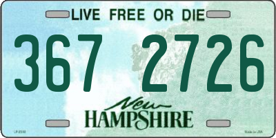 NH license plate 3672726