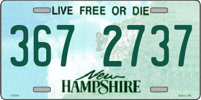 NH license plate 3672737