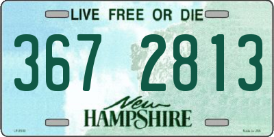 NH license plate 3672813