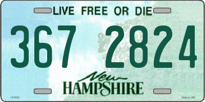 NH license plate 3672824
