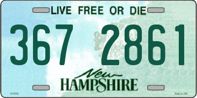 NH license plate 3672861