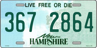 NH license plate 3672864