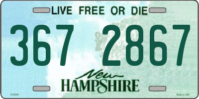 NH license plate 3672867