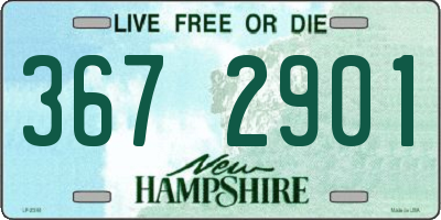 NH license plate 3672901