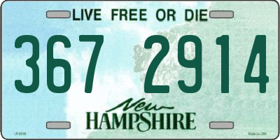 NH license plate 3672914