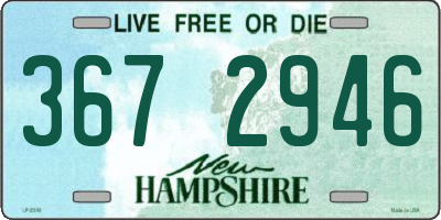 NH license plate 3672946