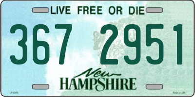 NH license plate 3672951