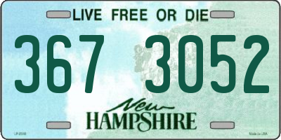 NH license plate 3673052