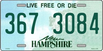NH license plate 3673084