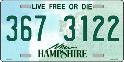 NH license plate 3673122