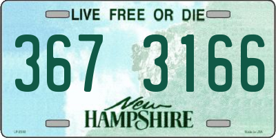 NH license plate 3673166