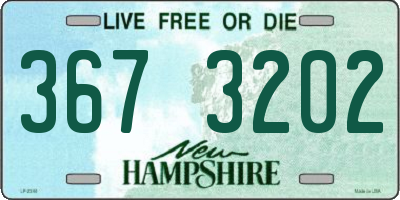 NH license plate 3673202