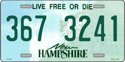 NH license plate 3673241