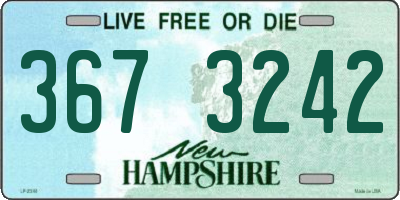 NH license plate 3673242